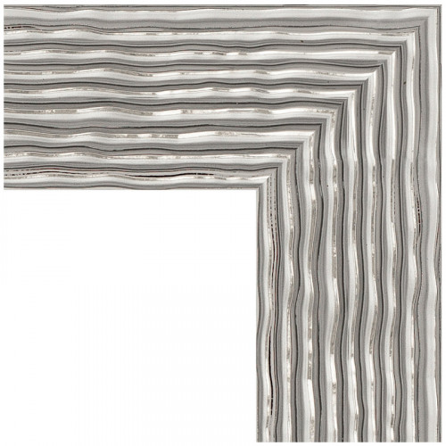 Зеркало Evoform Definite 160х80 BY 3345 в багетной раме - Волна хром 90 мм стекло