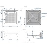 Акриловый поддон для душа Melodia della vita Square 90x90 MTYSQ9090H Белый