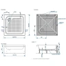 Акриловый поддон для душа Melodia della vita Square 90x90 MTYSQ9090H Белый