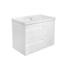 Тумба с раковиной Azario Элегия 80 CS00106449 подвесная цвет Белый матовый