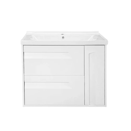Тумба с раковиной Azario Элегия 80 CS00106449 подвесная цвет Белый матовый