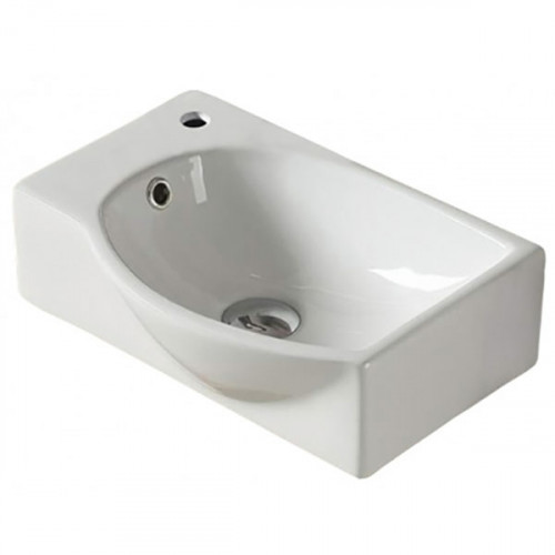 Раковина CeramaLux 40 78404R Белая фаянс подвесная