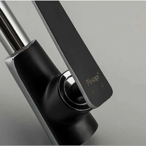 Смеситель для кухни Frap H57 F4057 Черный матовый Хром