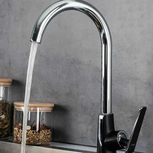 Смеситель для кухни Frap H57 F4057 Черный матовый Хром