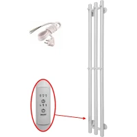 Электрический полотенцесушитель Маргроид Inaro 1200x120 Inaro-12012-1049-9016L левый Белый матовый нержавеющая сталь