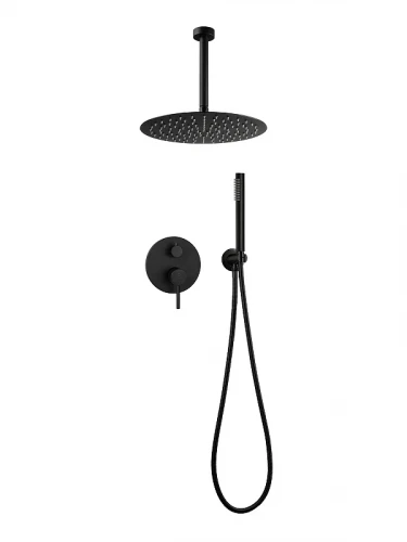 Душевая система FILARETE Roun FL1024BL цвет Черный матовый