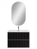 Тумба под раковину Art&Max Elegant 80 AM-ELEGANT-800-2C-SO-NM-LED подвесная цвет Черный матовый