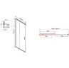 Душевой уголок Vincea Garda 110x80 VSS-1G8011CL профиль Хром стекло прозрачное