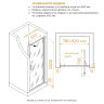 Душевая дверь RGW Stilvoll SV-05-2 80 703205208-181 профиль Хром стекло рисунок-матовый принт