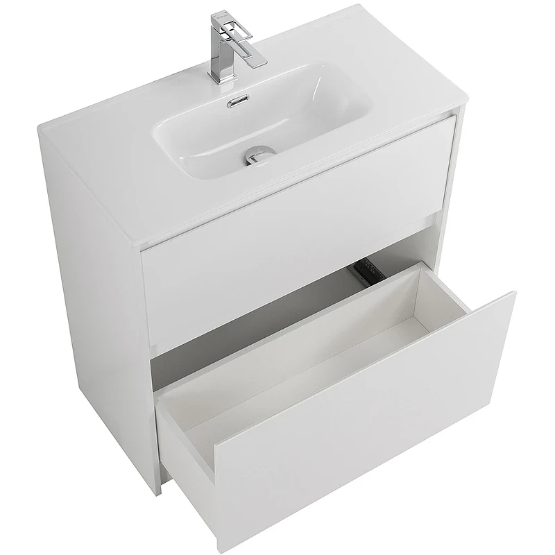 Тумба под раковину BelBagno Kraft 39 80 KRAFT39-800/390-2C-PIA-BO Bianco Opaco МДФ / ЛДСП