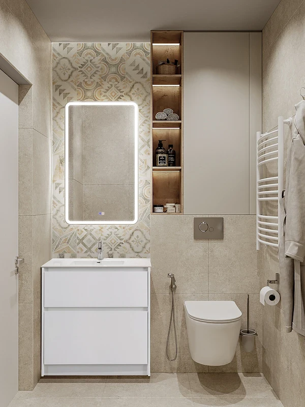 Тумба под раковину BelBagno Kraft 39 80 KRAFT39-800/390-2C-PIA-BO Bianco Opaco МДФ / ЛДСП