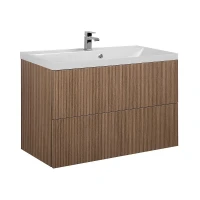 Тумба под раковину Art&Max Verona Push 90 AM-Verona-Push-900-2C-SO-KV подвесная цвет Кадена Вуд