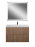Тумба под раковину Art&Max Verona Push 90 AM-Verona-Push-900-2C-SO-KV подвесная цвет Кадена Вуд