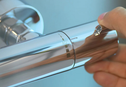 Смеситель для душа Hansgrohe Ecostat S 13211000 с термостатом Хром латунь на стену