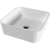 Раковина-чаша Whitecross Garnet 40 0702.040040.200 Белая матовая искусственный камень (литьевой мрамор) накладная