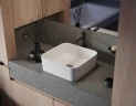 Раковина-чаша Whitecross Garnet 40 0702.040040.200 Белая матовая искусственный камень (литьевой мрамор) накладная
