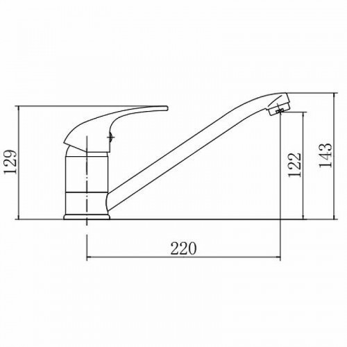 Смеситель для кухни Fashun A4203 цвет Хром