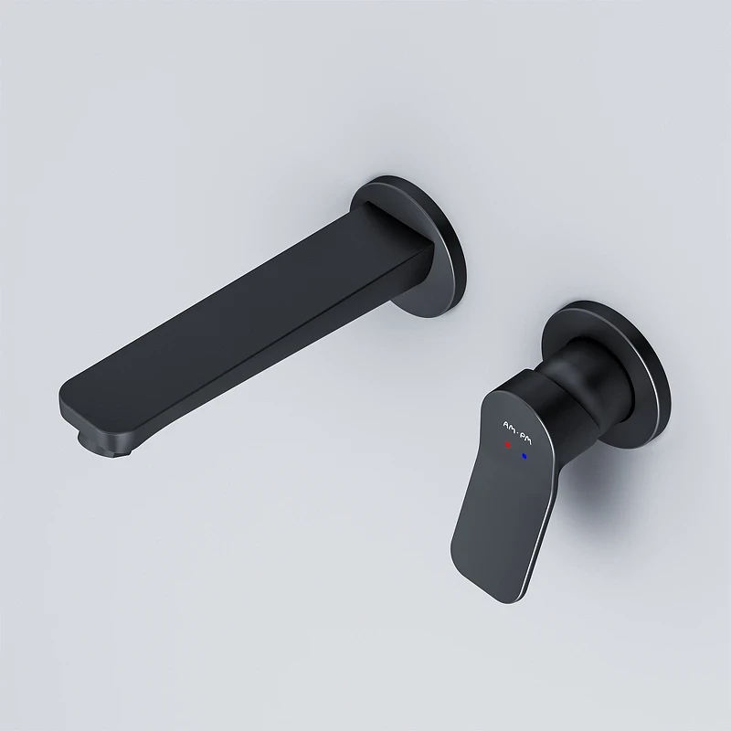 Смеситель для раковины AM.PM X-Joy F85A72622 Черный матовый латунь встраиваемый