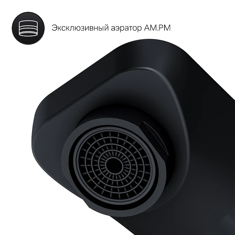 Смеситель для раковины AM.PM X-Joy F85A72622 Черный матовый латунь встраиваемый