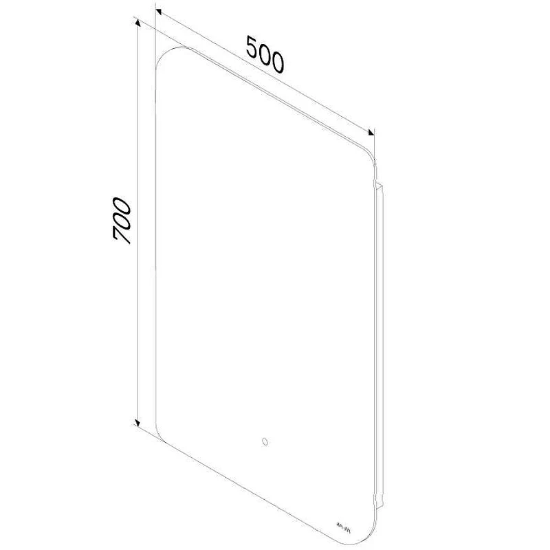 Зеркало AM.PM X-Joy 50 M85MOX10501S1 с подсветкой с ИК-сенсорным выключателем