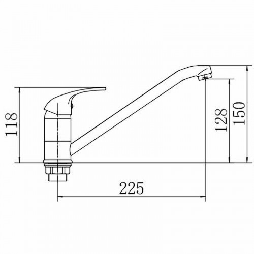 Смеситель для кухни Fashun A4915 цвет Хром