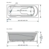 Акриловая ванна Loranto Alberto 170х70 CS00063085 цвет Белый