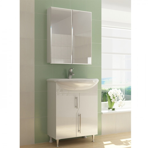 Зеркальный шкаф Vigo Grand 60 zsh.GRA.60 Белый МДФ / ЛДСП, стекло