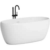 Ванна из искусственного камня Salini Luce 150х75 100122M Белая матовая