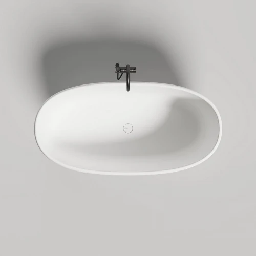 Ванна из искусственного камня Salini Luce 150х75 100122M Белая матовая