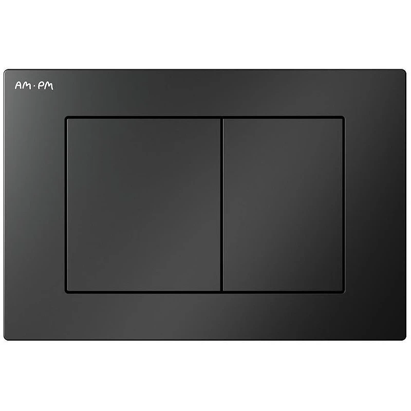 Унитаз с инсталляцией WellWant Aura WWU01121WK + AM.PM PrimeFit I012709.0238 с сиденьем Микролифт и Черной матовой клавишей смыва