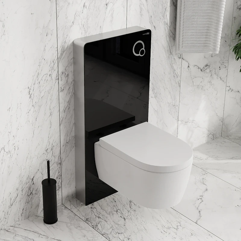Инсталляция WasserKRAFT Naab 86TLT.040.PE.BL для унитаза Черная нержавеющая сталь, алюминий