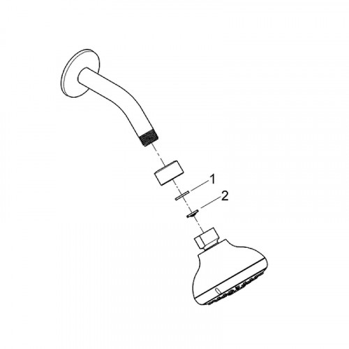 Верхний душ Grohe Tempesta 100 26088001 Хром латунь на стену