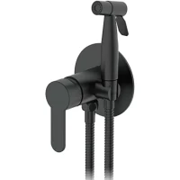 Гигиенический душ со смесителем Frap H801-6 F72801-6 Черный матовый нержавеющая сталь на стену