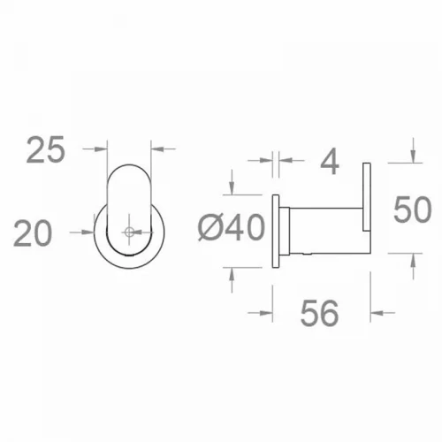 Крючок Ramonsoler Accesorios COLG01NM Черный матовый