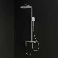 Душевая система RGW Shower Panels SP-35 51140135-01 с термостатом Хром латунь на стену