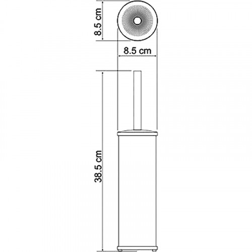Ершик для унитаза WasserKRAFT K-1027W Белый