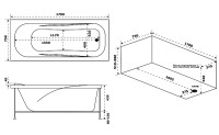 Акриловая ванна Bas Толедо 170x75 В 00035 без гидромассажа