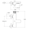Смеситель для ванны Ramonsoler Odisea Joya 590501S Хром