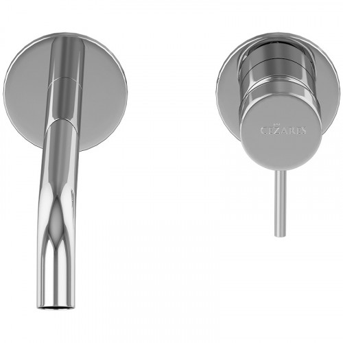 Смеситель для раковины Cezares Leaf LEAF-BLI2-20-L-01-W0 Хром латунь встраиваемый