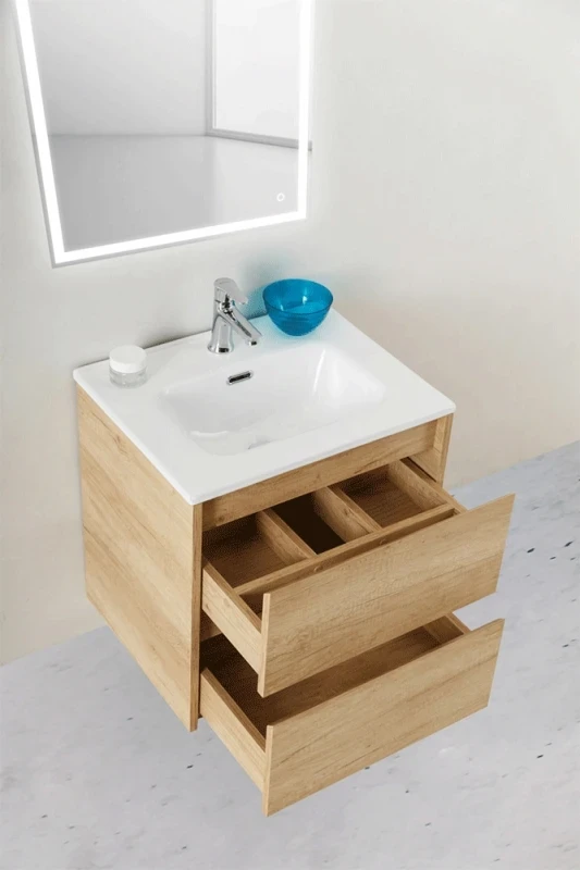 Тумба под раковину BelBagno KRAFT 39-600/390-2C-SO-RNN подвесная Rovere Nebrasca Nature МДФ / ЛДСП