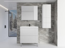 Тумба под раковину Style Line Стокгольм 80 ЛС-00002335 Белый рифленый софт МДФ / ЛДСП