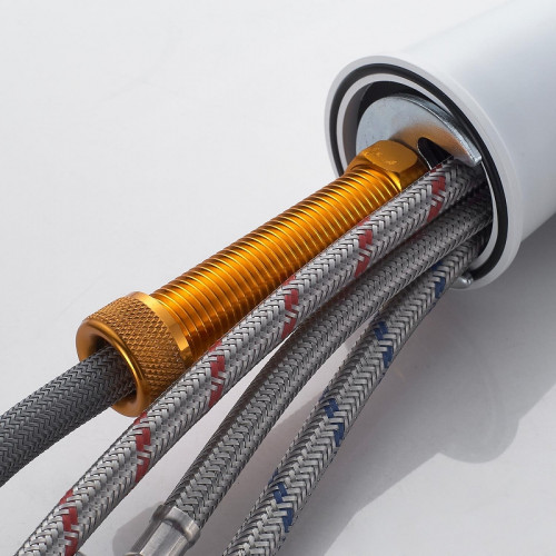 Смеситель для кухни Shevanik S363C цвет Белый