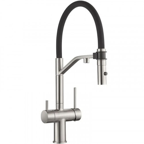 Смеситель для кухни Milacio Ultra MCU.557.SS Нержавеющая сталь латунь