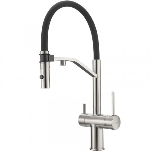 Смеситель для кухни Milacio Ultra MCU.557.SS Нержавеющая сталь латунь