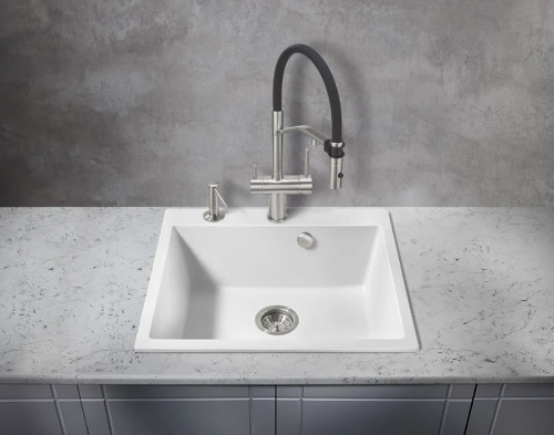 Смеситель для кухни Milacio Ultra MCU.557.SS Нержавеющая сталь латунь