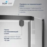 Душевой уголок RGW Passage 80x80 78088388-14 профиль цвет Черный стекло прозрачное