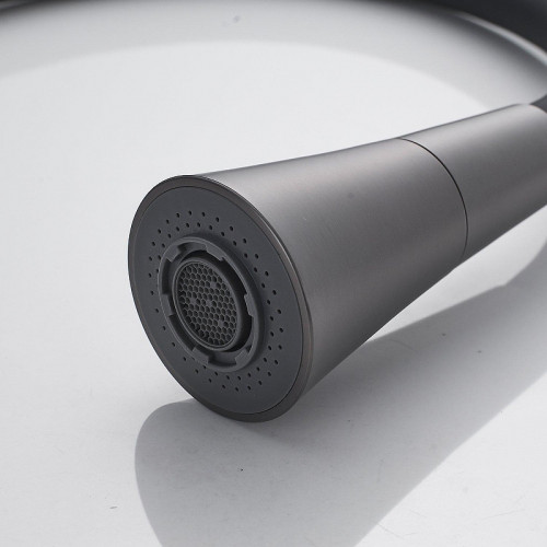 Смеситель для кухни Shevanik S543T-3 цвет Оружейная сталь Черный