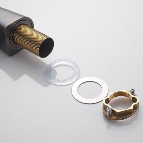 Смеситель для кухни Shevanik S543T-3 цвет Оружейная сталь Черный