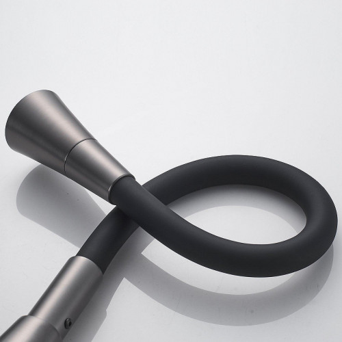 Смеситель для кухни Shevanik S543T-3 цвет Оружейная сталь Черный