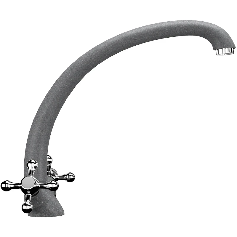 Смеситель для кухни Ulgran Classic U-013-342 Графит латунь